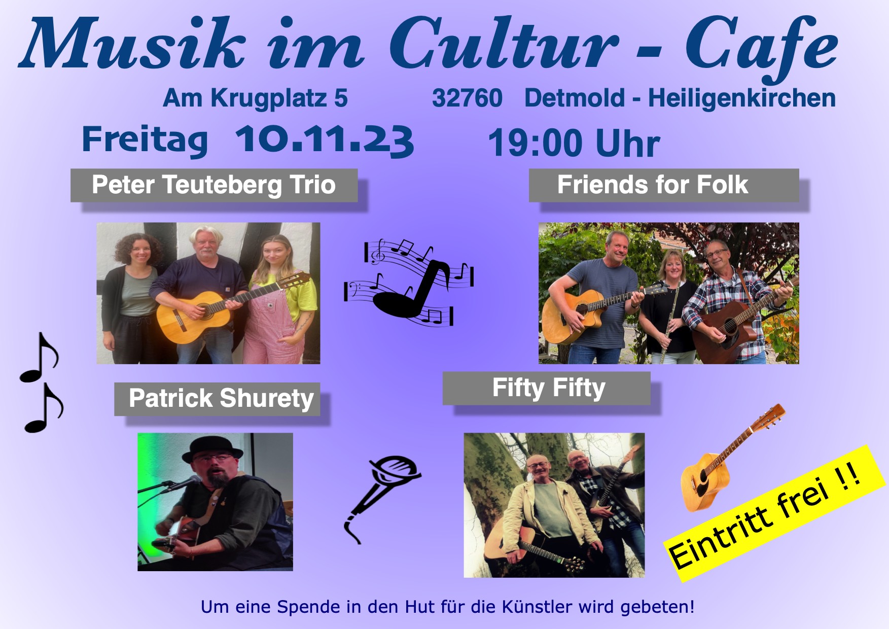 Musik im Cultur Cafe 10.11.23